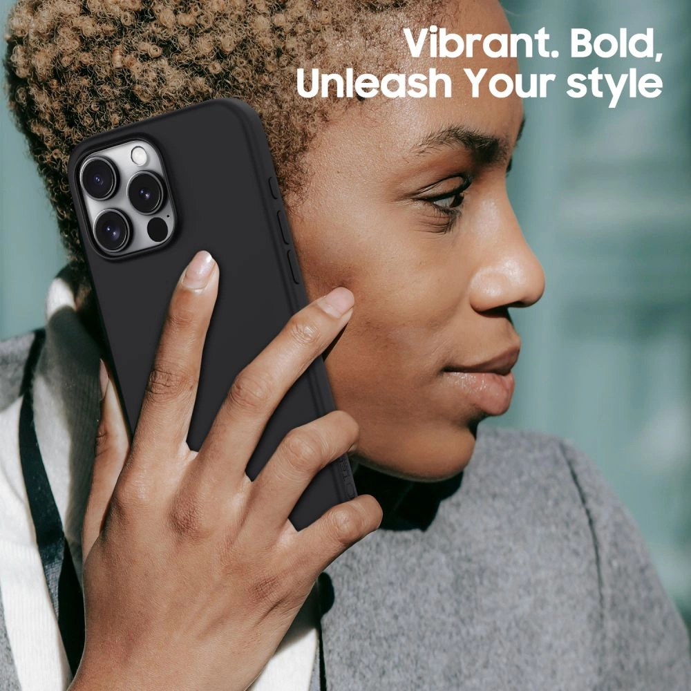 Tech-Protect silikoninis MagSafe iPhone 16 Pro dėklas – juodas - Image 4