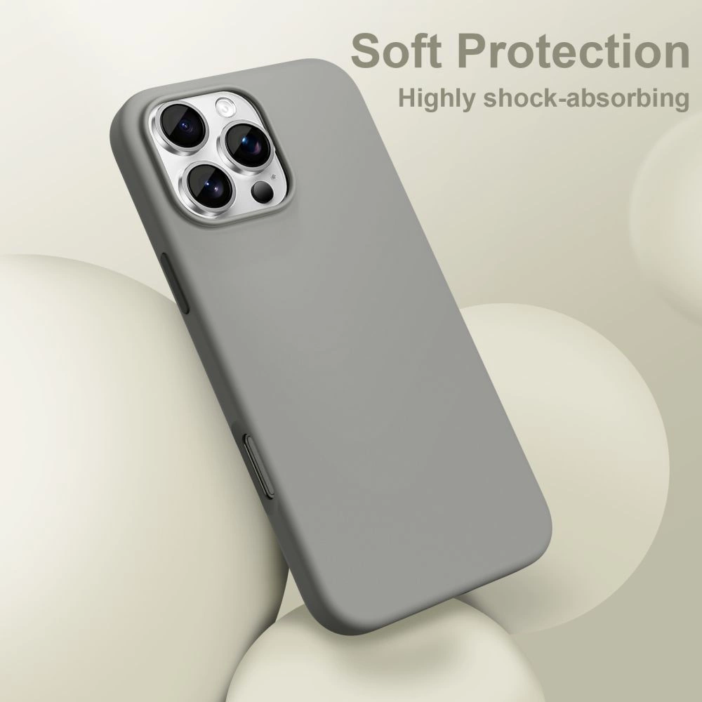 Tech-Protect silikoninis MagSafe iPhone 16 Pro Max dėklas – pilkas - Image 2