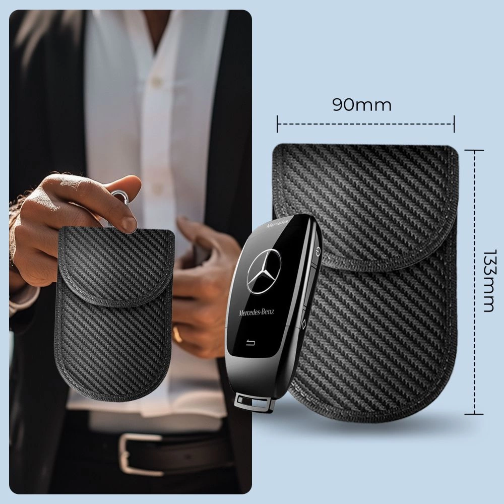 Tech-Protect KLR100 automobilio rakto dėklas su RFID apsauga – juodas karboninis - Image 3