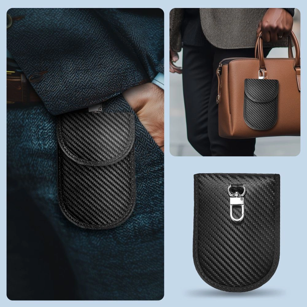 Tech-Protect KLR100 automobilio rakto dėklas su RFID apsauga – juodas karboninis - Image 5