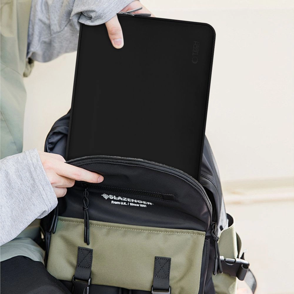 Tech-Protect Neoslim 13-14” nešiojamojo kompiuterio krepšys – juodas - Image 7