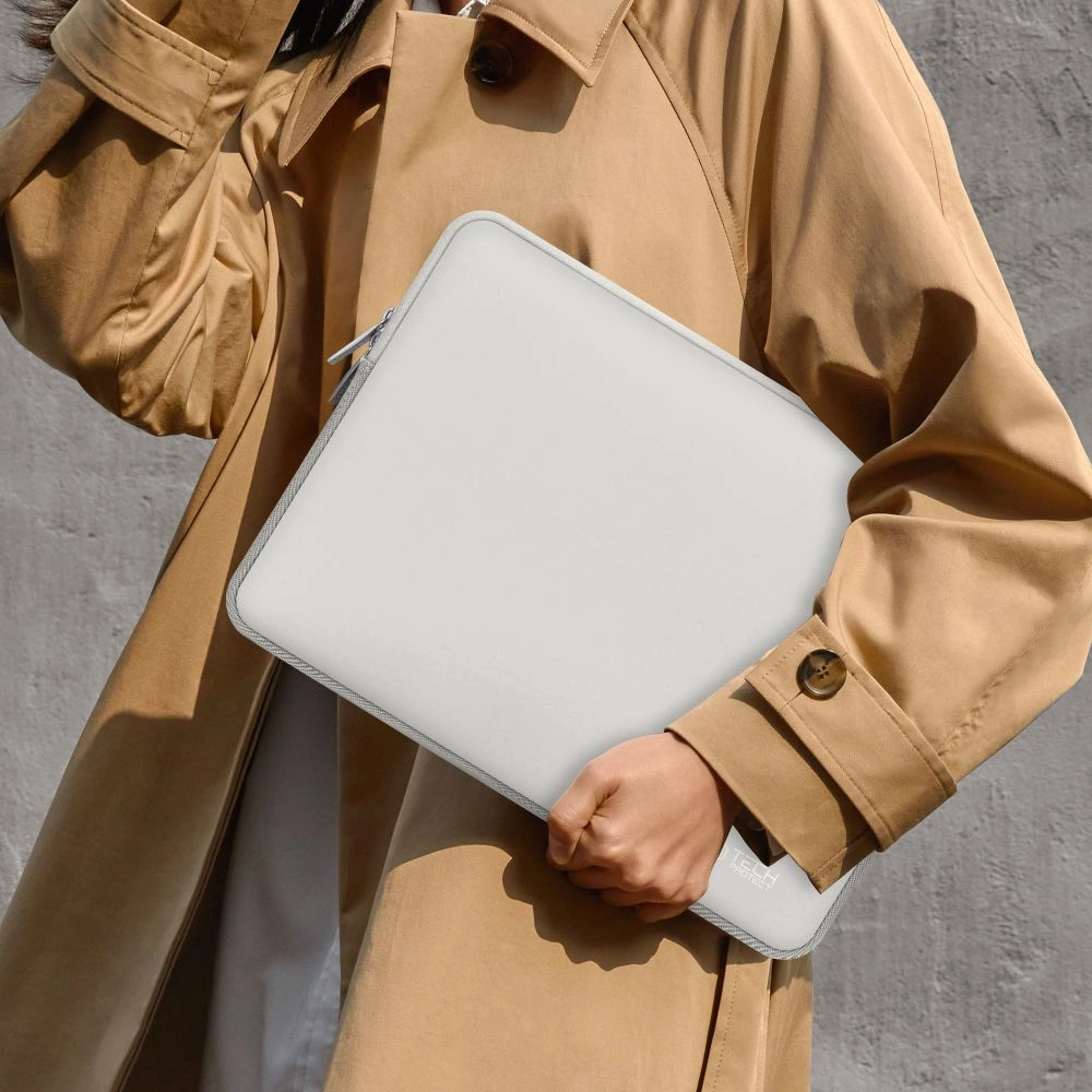 Tech-Protect Neoslim 15-16” nešiojamojo kompiuterio krepšys – pilkas - Image 9