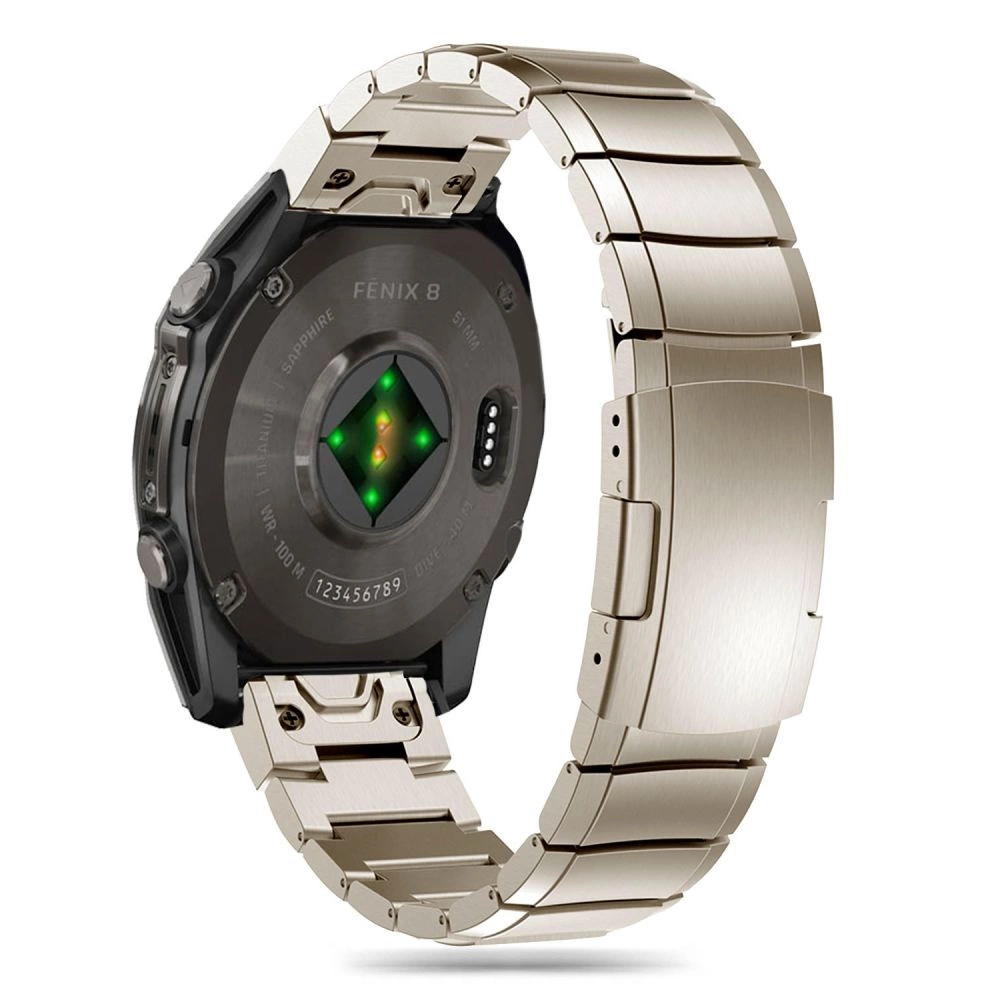 Tech-Protect SteelBand apyrankė Garmin Fenix 5X / 5X PLUS / 6X / 6X PRO / 7X / 8 (51MM) – titano - Image 2