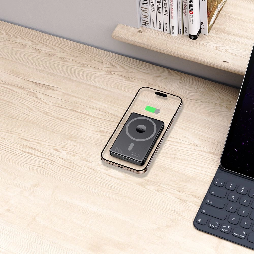 Tech-Protect PB33 LifeMag MagSafe 5000mAH išorinė baterija – juoda - Image 7