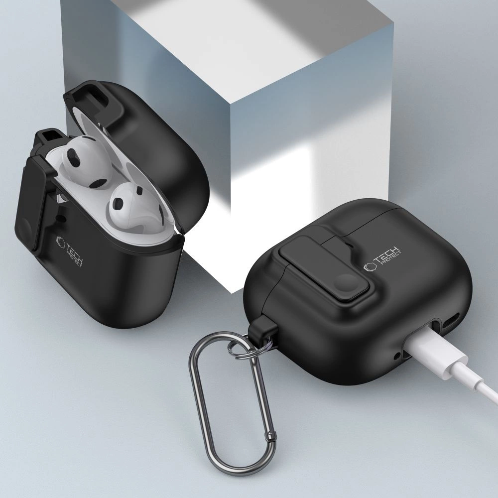 Tech-Protect Slim Hook dėklas AirPods 4 – juodas - Image 8