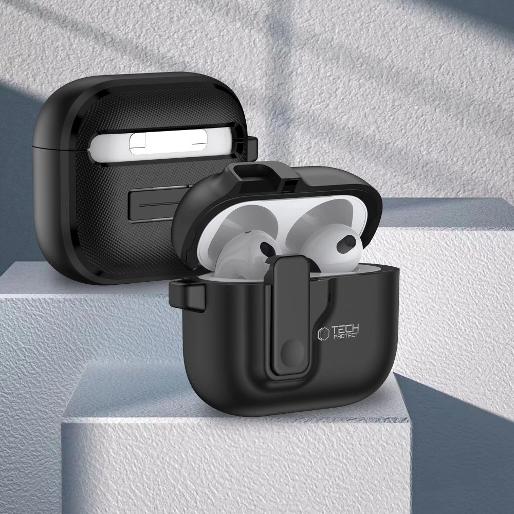 Tech-Protect Slim Hook dėklas AirPods 4 – juodas - Image 3