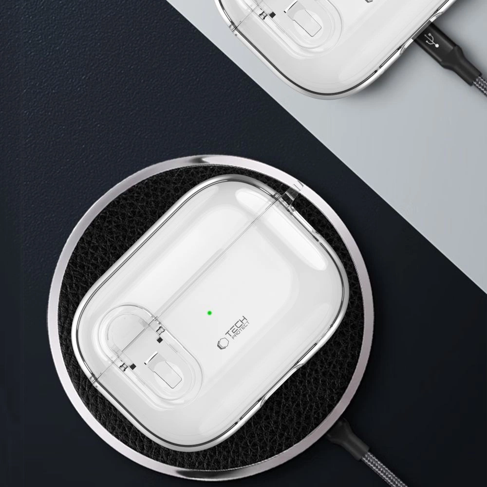 Tech-Protect Slim Hook dėklas AirPods 1 / 2 – skaidrus - Image 4