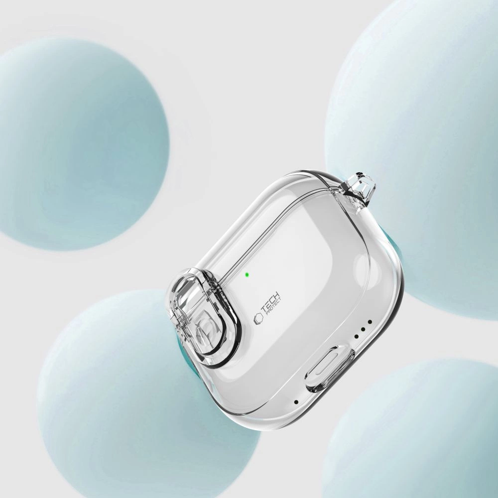 Tech-Protect Slim Hook dėklas AirPods 4 – skaidrus - Image 2