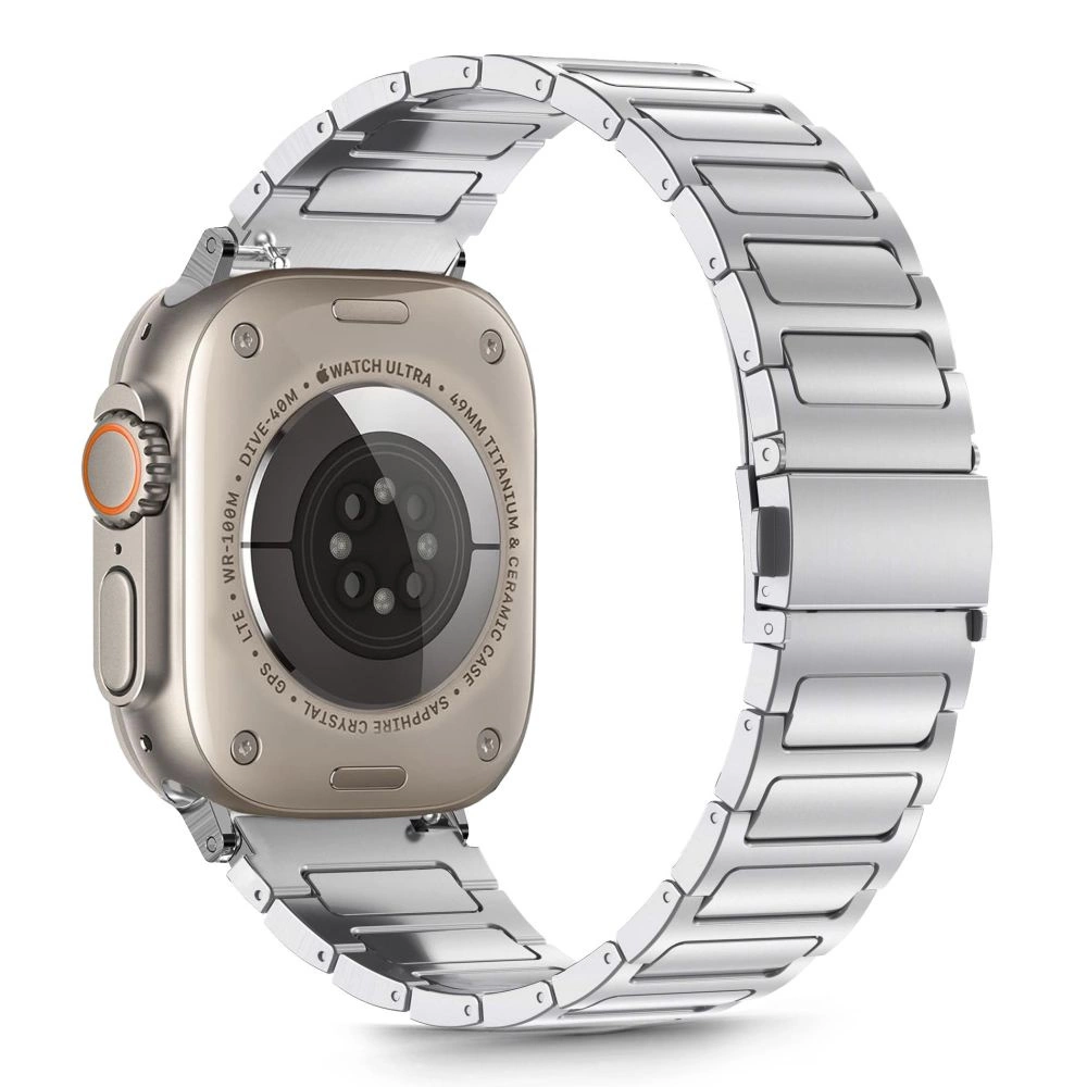 Tech-Protect Stainless apyrankė Apple Watch 44 / 45 / 46 / 49 mm – sidabrinė - Image 3