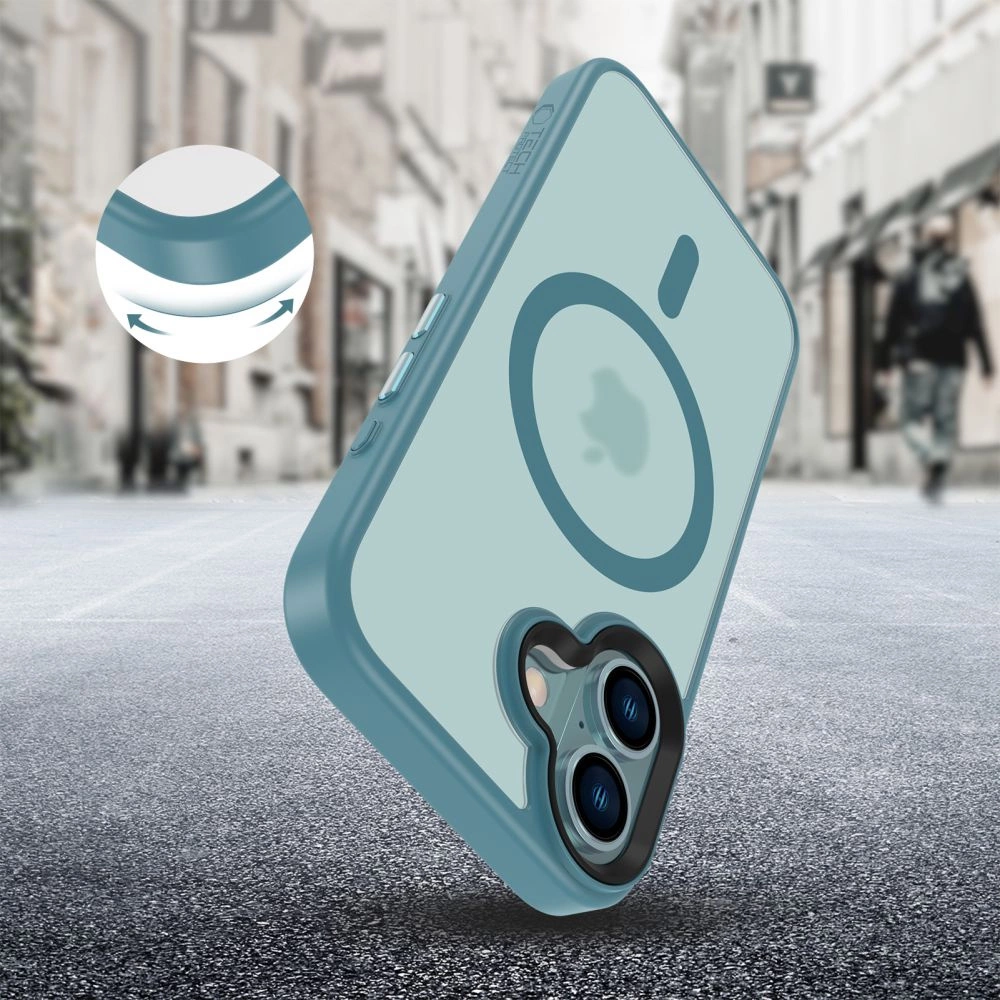 Tech-Protect MagMat MagSafe iPhone 16 dėklas – mėlynas - Image 4