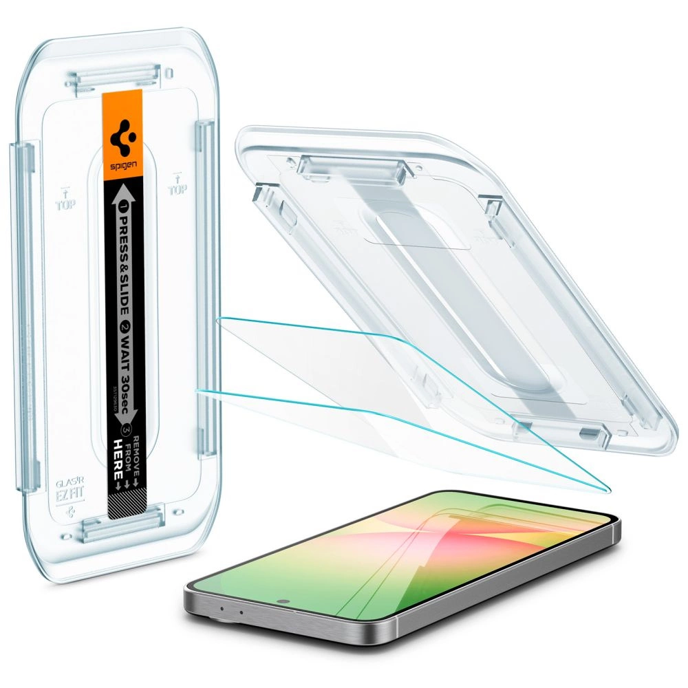 Spigen Glas.tR EZ Fit grūdintas stiklas Samsung Galaxy S24 FE (2 vnt.) - Image 3