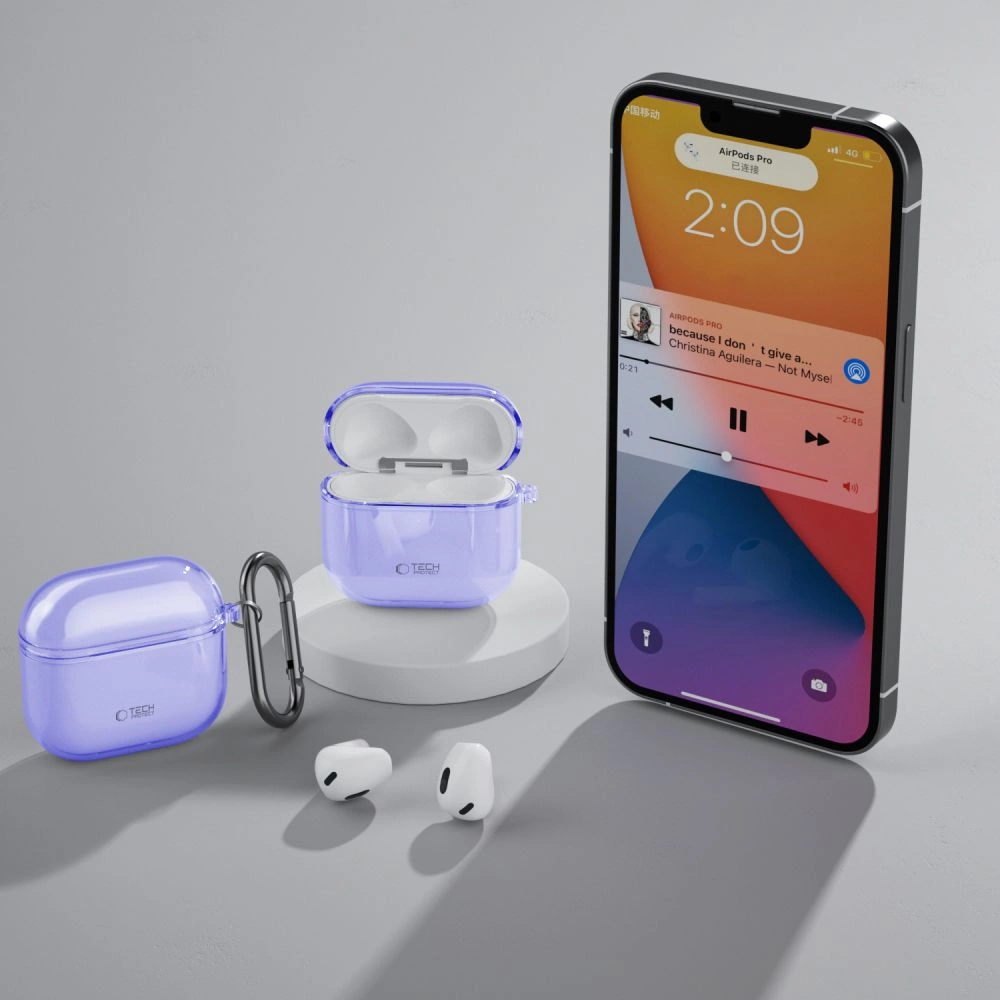 Tech-Protect FlexAir dėklas AirPods 4 – violetinis - Image 6