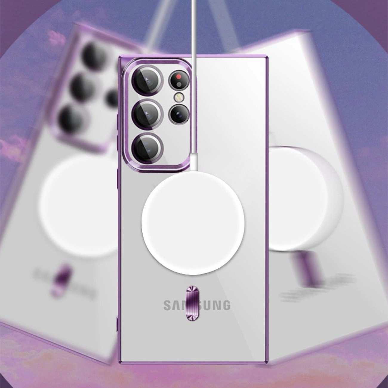 Wozinsky elektropluotuotas MagSafe dėklas Samsung Galaxy S24 FE – auksinis - Image 8