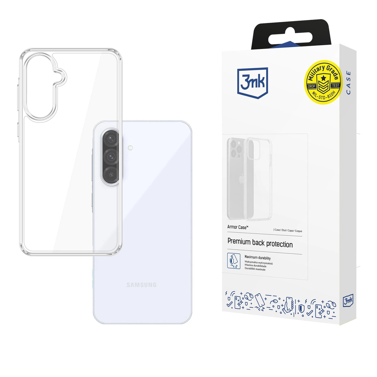 3mk Armor Case for Samsung Galaxy A36 5G - Transparent