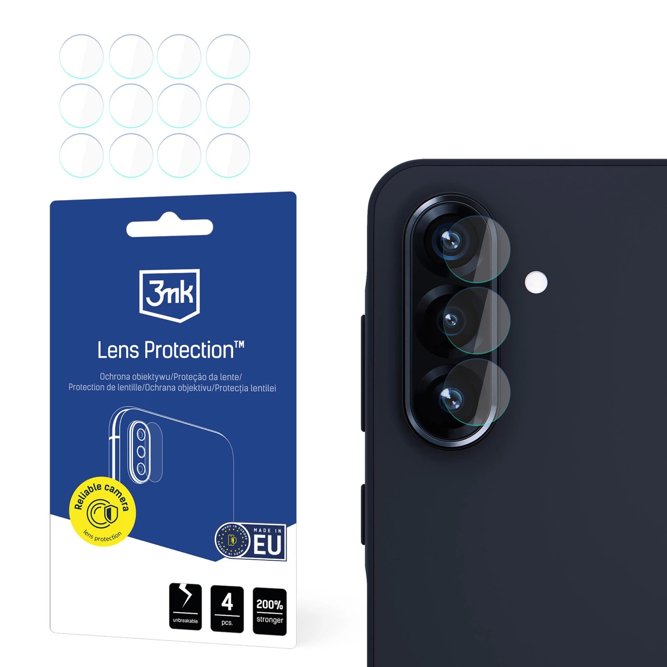 Hybrid Glass for Camera Lens 3mk Lens Protection for Samsung Galaxy A36 5G
