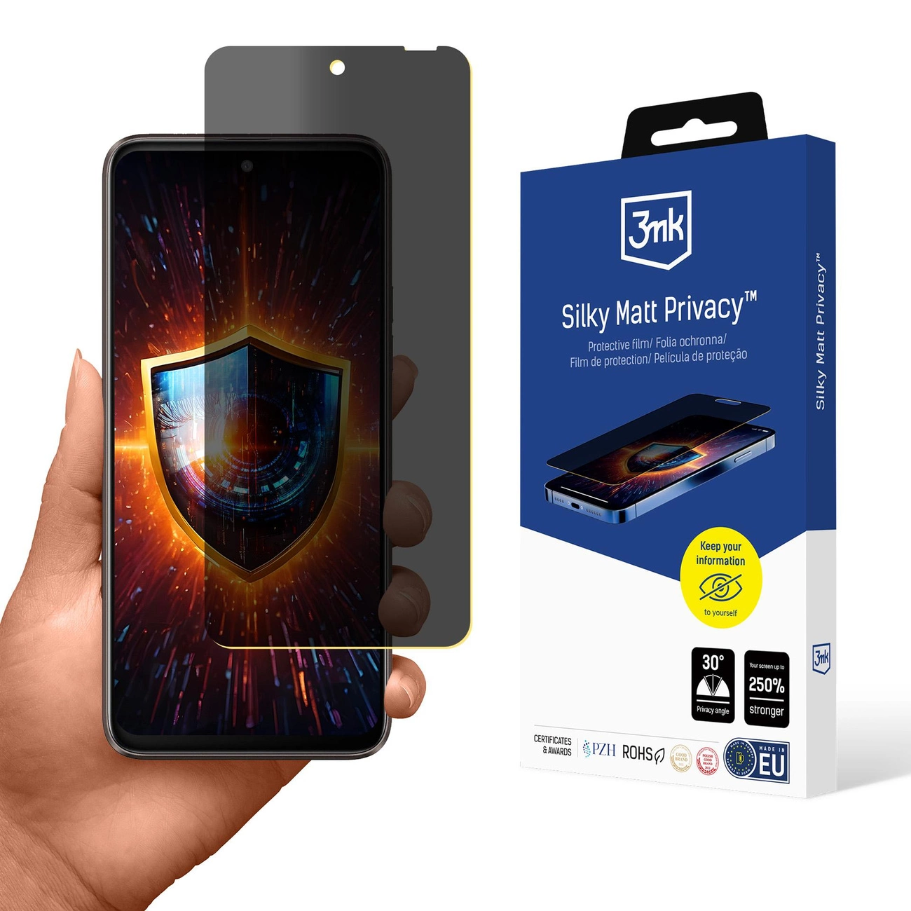 3mk Silky Matt Privacy Privacy Screen Protector for HTC U23 Pro