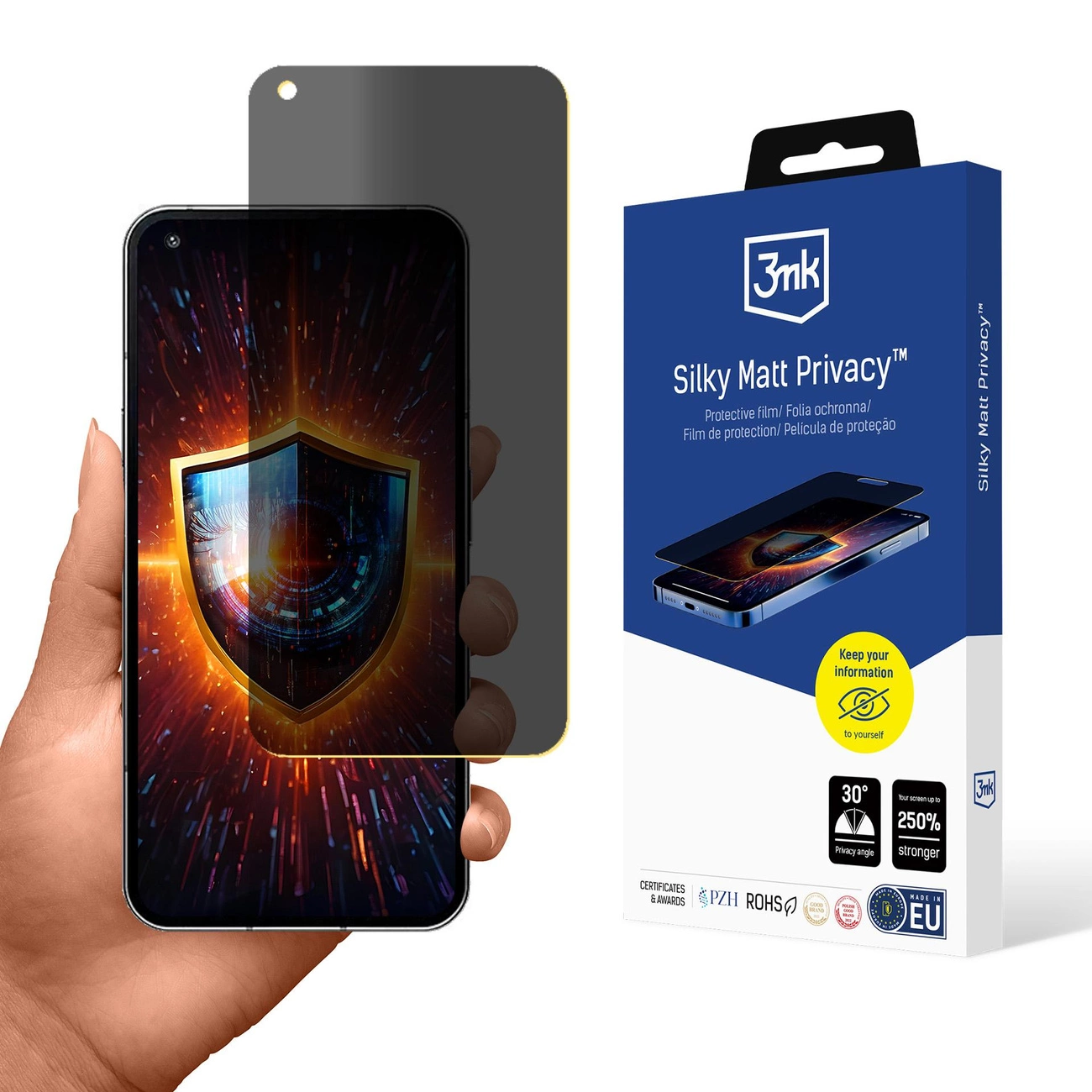 Privacy Screen Protector Matte 3mk Silky Matt Privacy for Nothing Phone 1