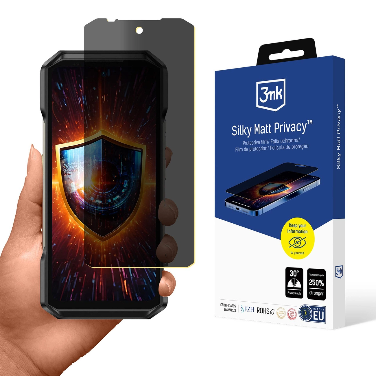 3mk Silky Matt Privacy Privacy Screen Protector for Ulefone Armor 27T Pro