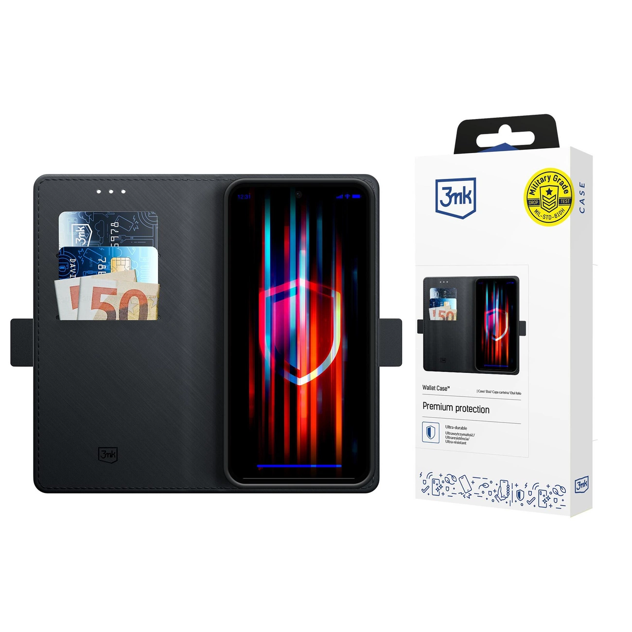 3mk Wallet Case for Samsung Galaxy M35 - Black