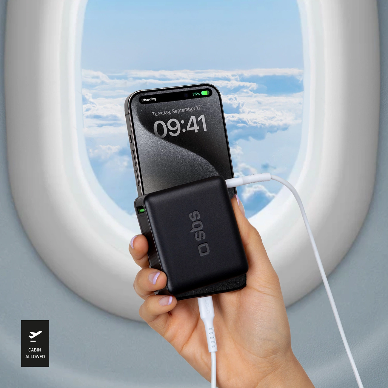 SBS TEBB10000HDPD20K galios bankas 10000 mAh su Power Delivery – juodas - Image 3