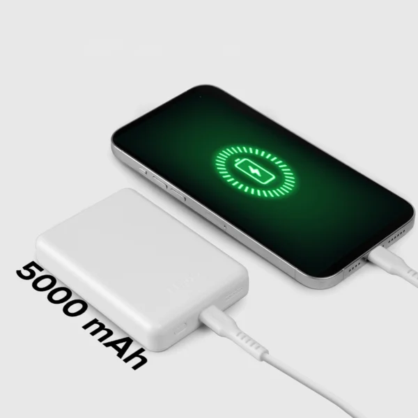 SBS TEBB5000MAG1CW galios bankas 5000 mAh USB-C, suderinamas su MagSafe – baltas - Image 7