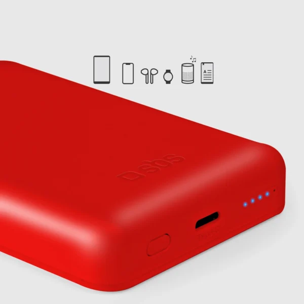 SBS TEBB5000MAG1CR galios bankas 5000 mAh suderinamas su MagSafe – raudonas - Image 10