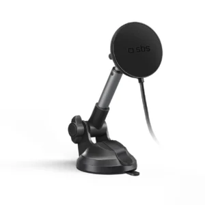 Telescopic smartphone holder with inductive charger SBS TESUPPMAG15WLONGARM with suction cup