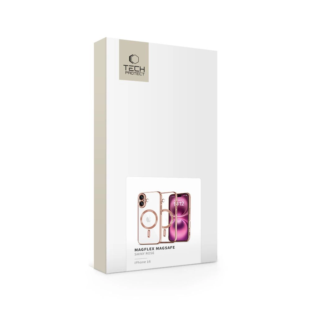 Tech-Protect MagFlex MagSafe dėklas iPhone 16 – permatomas / rožinis - Image 4