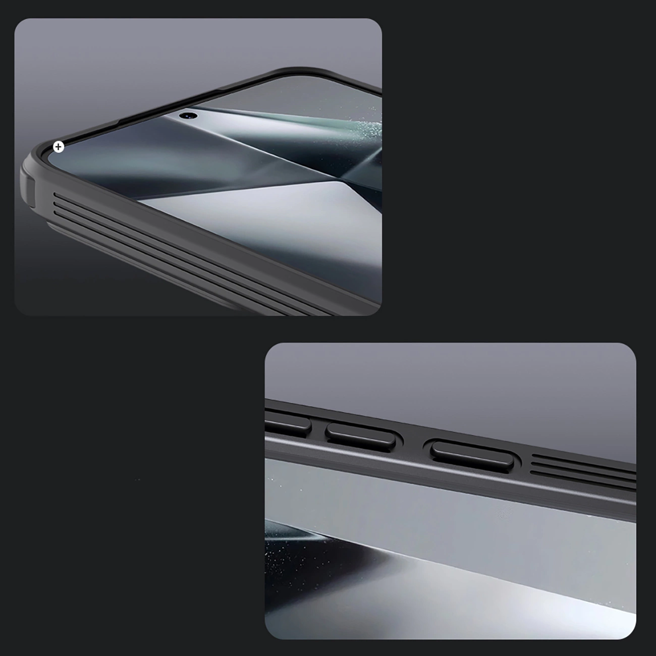 Nillkin CamShield Pro dėklas Samsung Galaxy S25 su kameros dangteliu – juodas - Image 12