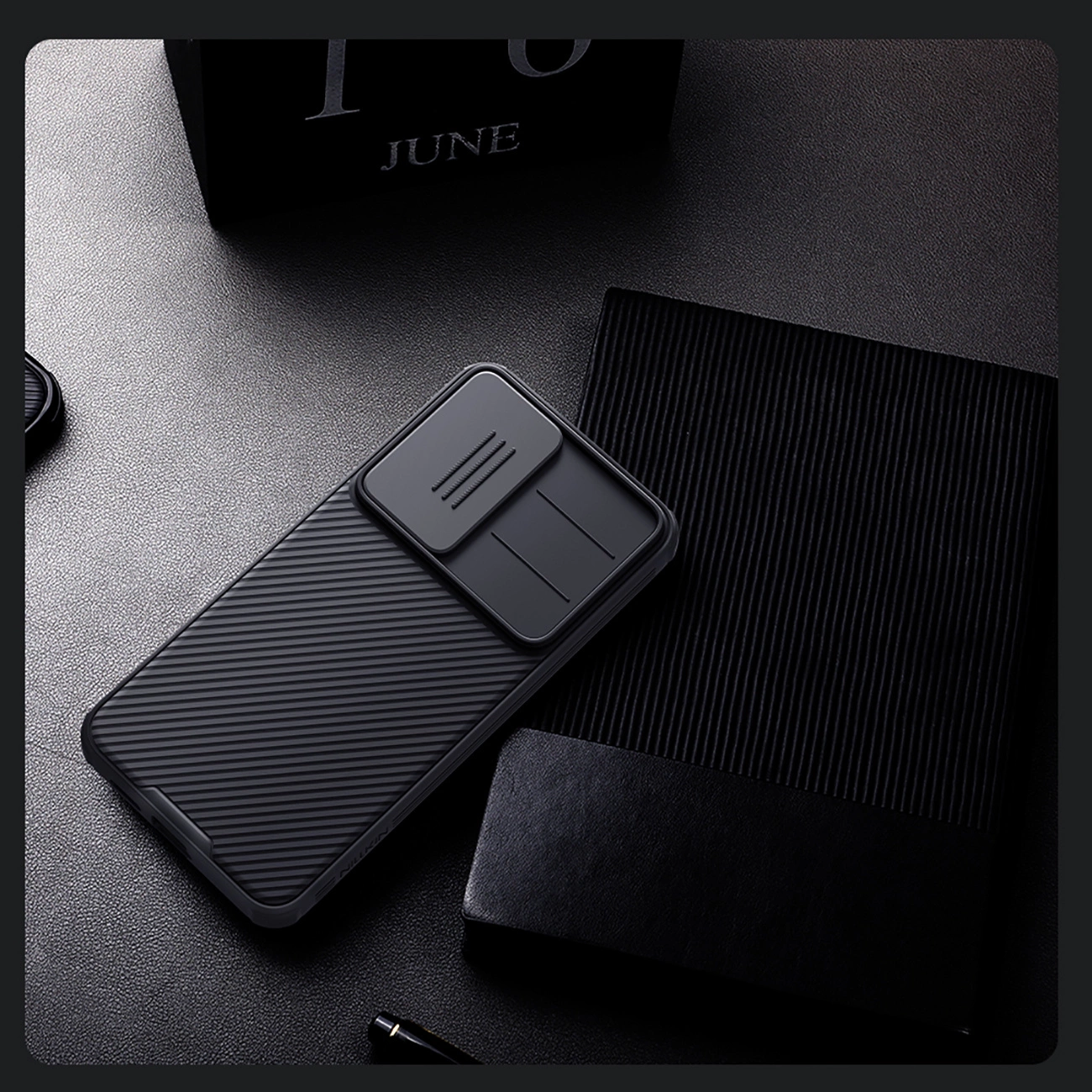 Nillkin CamShield Pro dėklas Samsung Galaxy S25 su kameros dangteliu – juodas - Image 13
