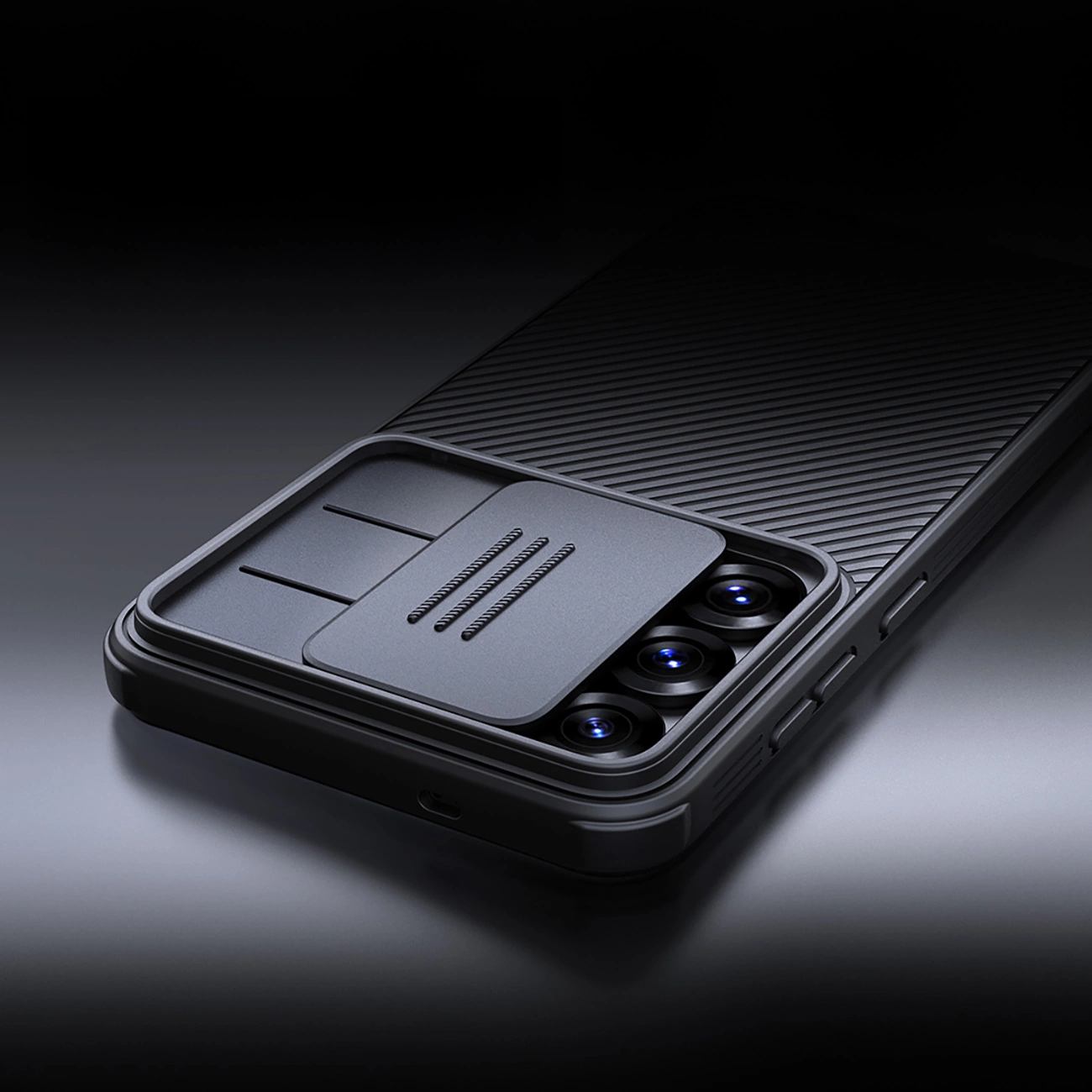 Nillkin CamShield Pro dėklas Samsung Galaxy S25 su kameros dangteliu – juodas - Image 6