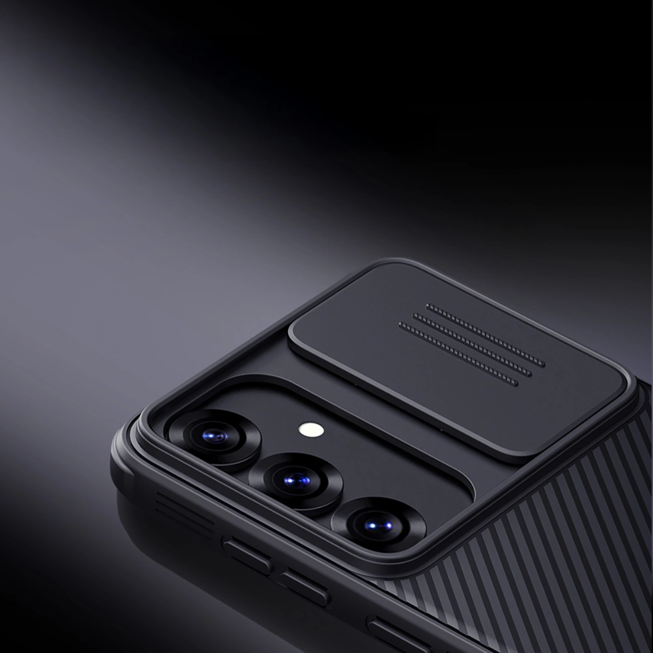 Nillkin CamShield Pro dėklas Samsung Galaxy S25 su kameros dangteliu – juodas - Image 7
