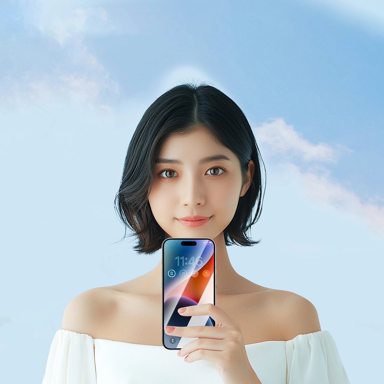 Joyroom JR-MKN0313 Corning Eyecare grūdintas stiklas iPhone 15 Plus/16 Plus - Image 10