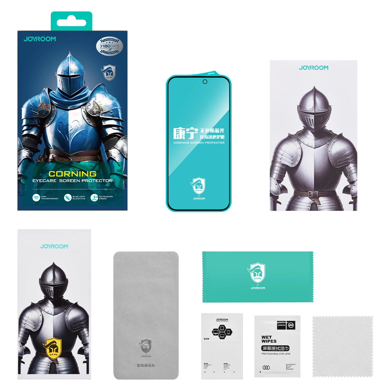 Joyroom JR-MKN0313 Corning Eyecare grūdintas stiklas iPhone 15 Plus/16 Plus - Image 3