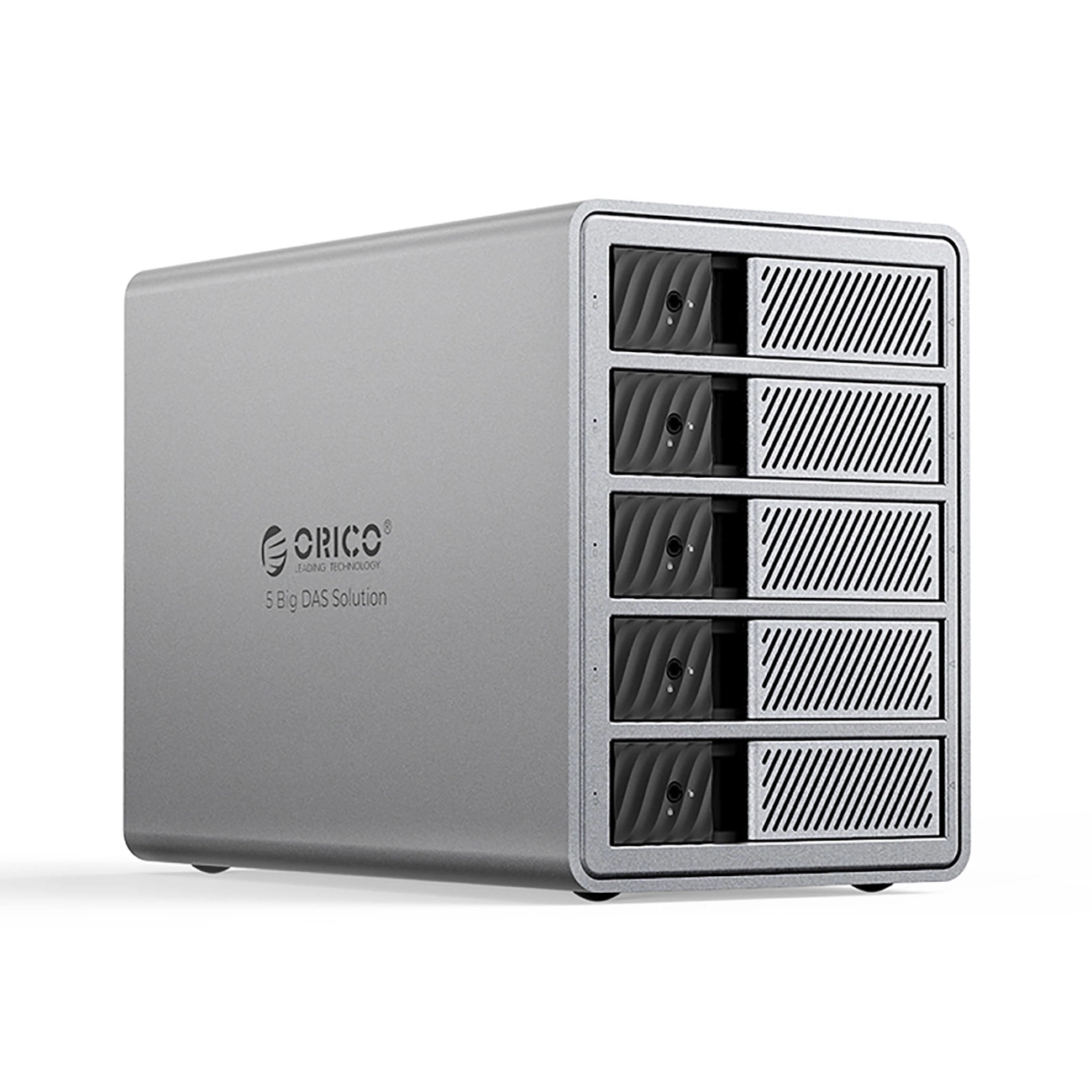 Orico 9858T3 5 Big DAS Solution ProThunder Disk Array with Thunderbolt 3 for 5 x 2.5"/3.5" SATA HDD/SSD - Gray