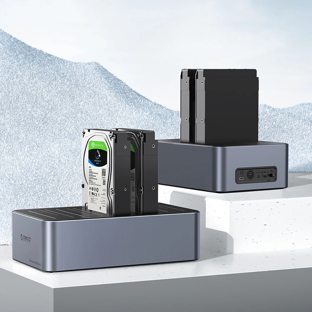 Orico 6656C3-C 5-Bay Docking Station with Offline Clone Function 2.5"/3.5" SATA HDD/SSD - Gray - Image 6