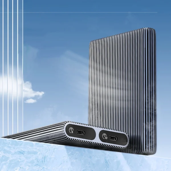 Orico AM2C3-2N dviejų diskų dėklas dviems M.2 NVME USB-C 3.2 10Gb/s - pilkas - Image 4