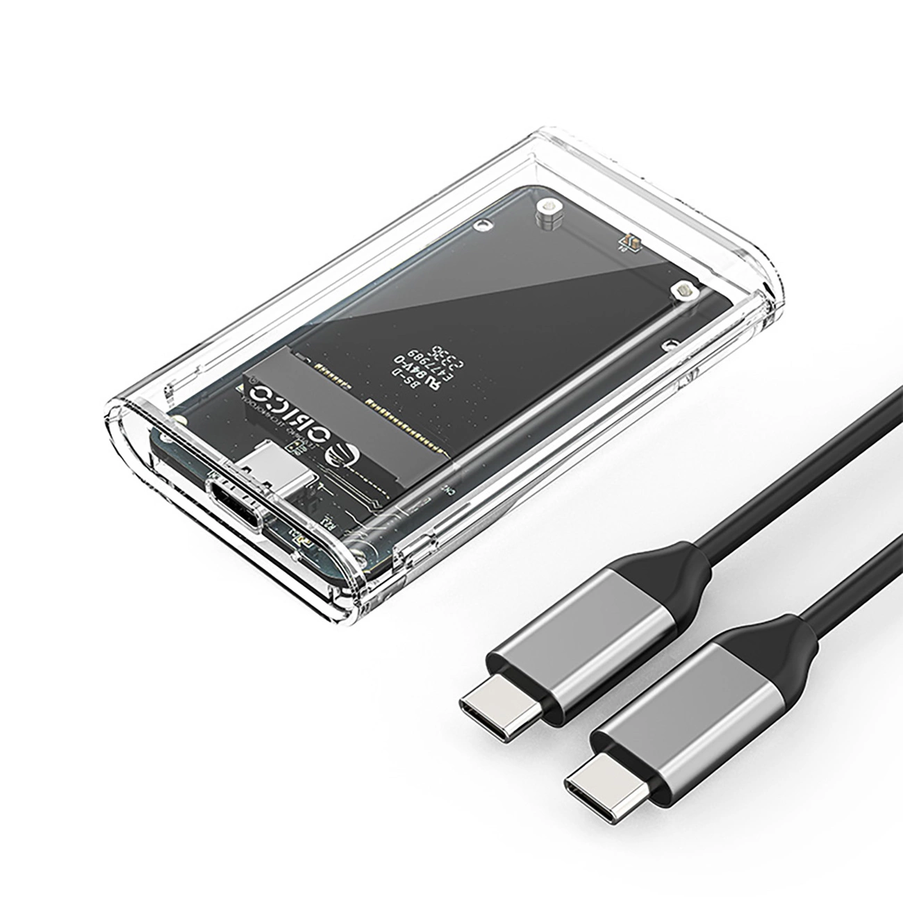Orico TC10-MS MSATA USB-C 3.2 5Gb/s disko kasetė - skaidri - Image 2