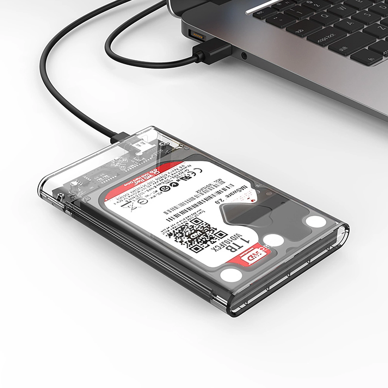 Orico 2139C3 2.5” HDD/SSD USB-C 5Gb/s disko įrenginys - skaidrus - Image 2