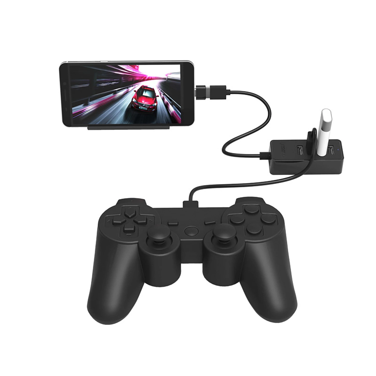 Orico W5P-U2-030 4x USB-A 2.0 30cm hubas - juodas - Image 4