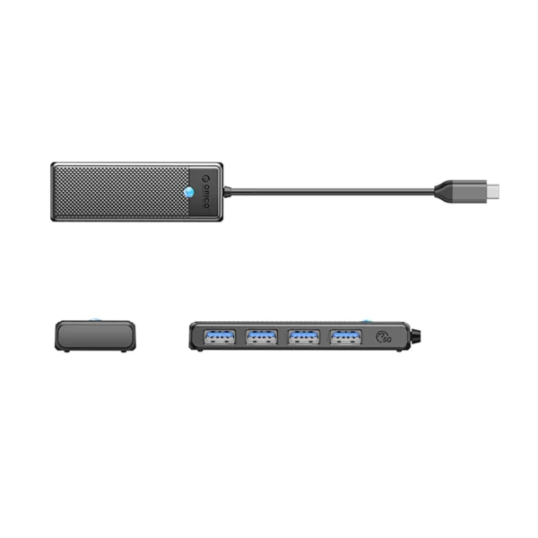 Orico PAPW4A-C3 USB-A hubo dokas 4x USB-A 3.0 - juodas - Image 2