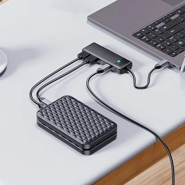 Orico PAPW4A-C3 USB-A hubo dokas 4x USB-A 3.0 - juodas - Image 9