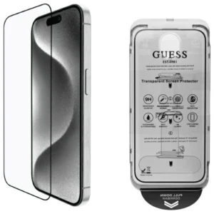Guess Screen Protector 2.5D Outline Tempered Glass for iPhone 16 Pro
