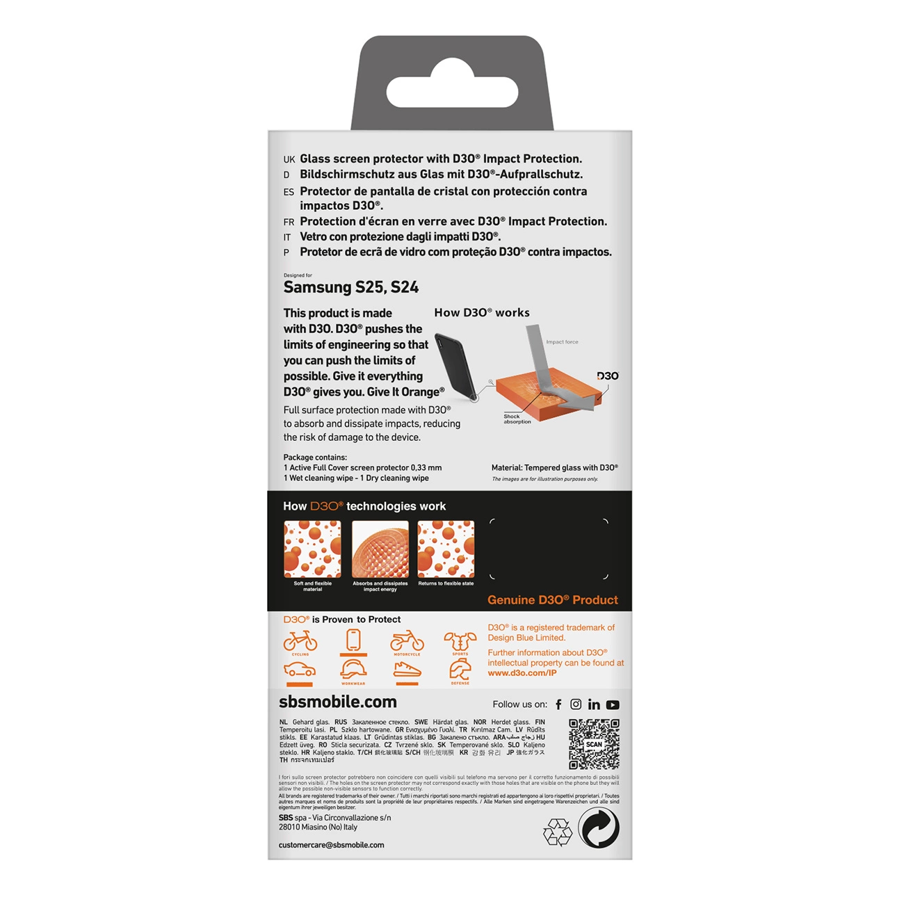 SBS grūdintas stiklas D3O su rėmeliu Samsung Galaxy S25+ / S24+ - Image 4