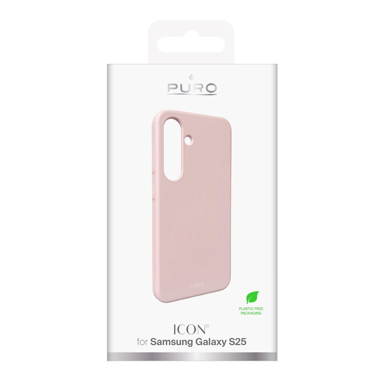 Puro Icon silikoninis dėklas Samsung Galaxy S25 – rožinis - Image 3