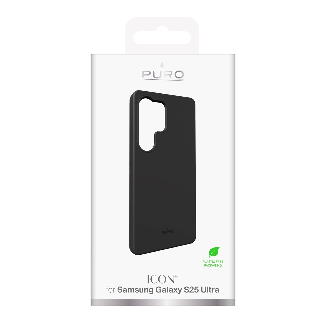 Puro Icon silikoninis dėklas Samsung Galaxy S25 Ultra – juodas - Image 3