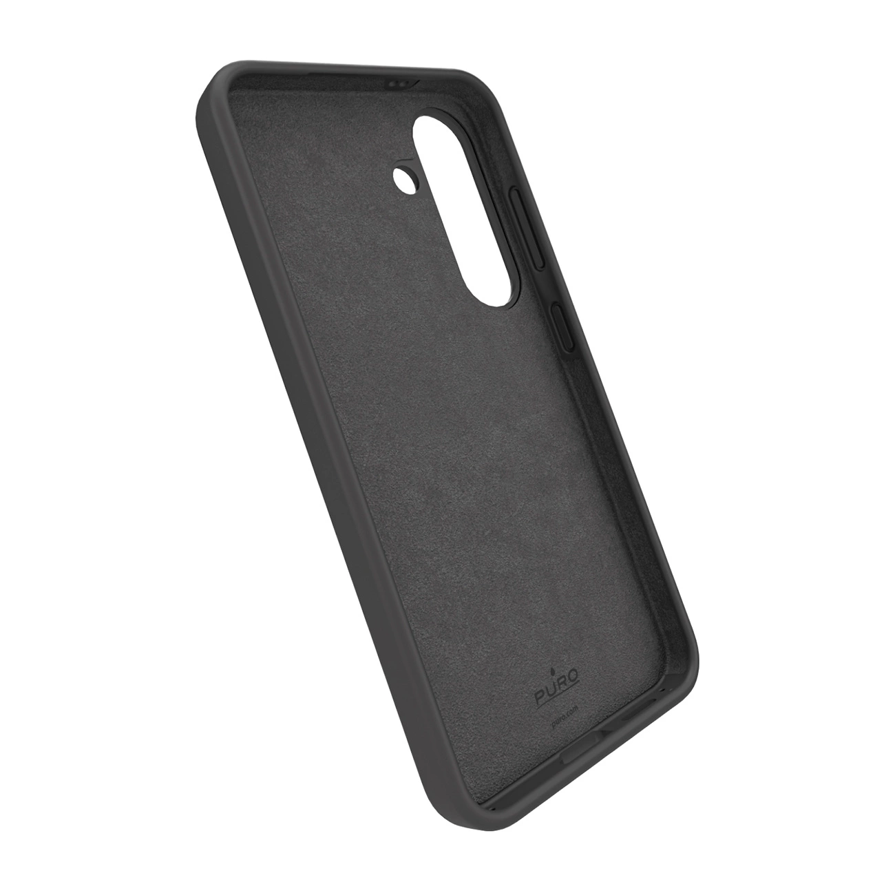 Puro Icon silikoninis dėklas Samsung Galaxy S25+ – juodas - Image 2