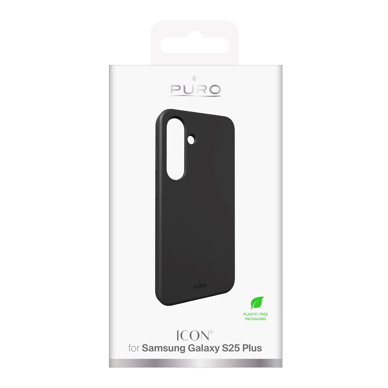 Puro Icon silikoninis dėklas Samsung Galaxy S25+ – juodas - Image 3