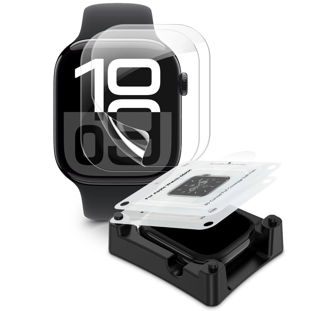 Tech-Protect Supreme hidrogelio plėvelės rinkinys 2 vnt. Apple Watch 10 46 mm - skaidrus - Image 2