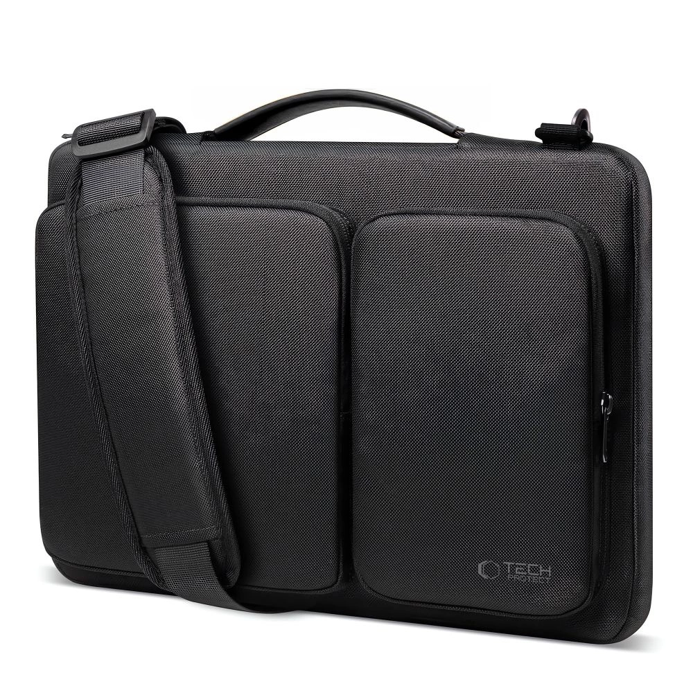 Nešiojamojo kompiuterio dėklas 13-14 Tech-Protect Defender Bag - juodas - Image 2